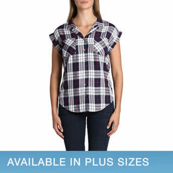 JACHS Girlfriend Tops Jachs Girlfriend Ladies Short Sleeve Blouse